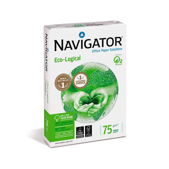 Papel Fotocopiadora Navigator Eco Logical Din A4 75 Gramos Paquete De 500 Hojas