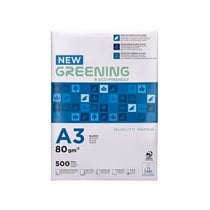 Papel Fotocopiadora Greening Din A3 80 Gramos Paquete De 500 Hojas