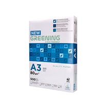 Papel Fotocopiadora Greening Din A3 80 Gramos Paquete De 500 Hojas