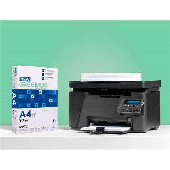 Papel Fotocopiadora Greening Din A4 80 Gramos Paquete De 500 Hojas