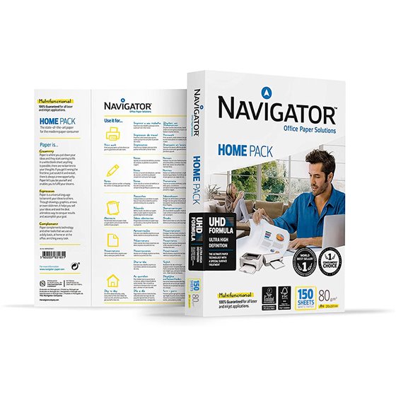 Papel Fotocopiadora Navigator Din A4 80 Gramos Paquete De 150 Hojas