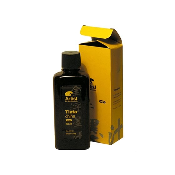 Tinta China Artist Negra Bote 250 Ml