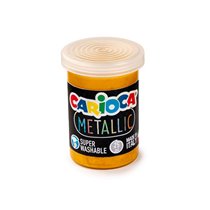 Tempera Escolar Carioca Metallic Bote 25 Ml Caja De 6 Colores Surtidos