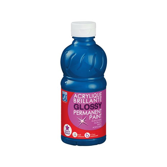 Pintura Acrilica L&B Brillo Azul Primario Bote De 250 Ml
