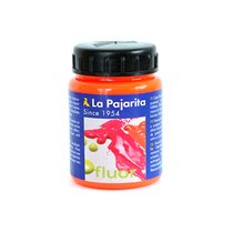 Pintura Acrilica La Pajarita F-02 Naranja Fluorescente 75Ml