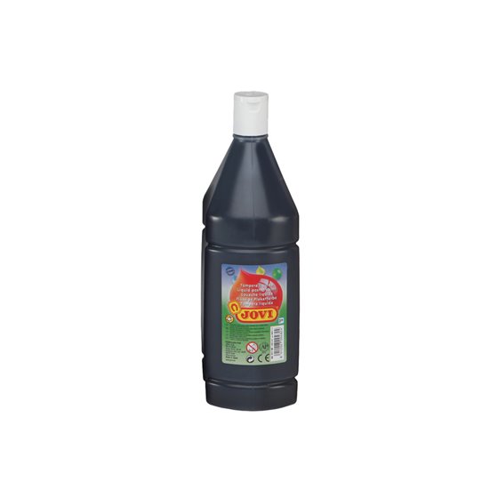 Tempera Liquida Jovi Escolar 1000 Ml Negro