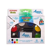 Paleta Maquillaje Alpino Acuarelable Pro 6 Colores Surtidos