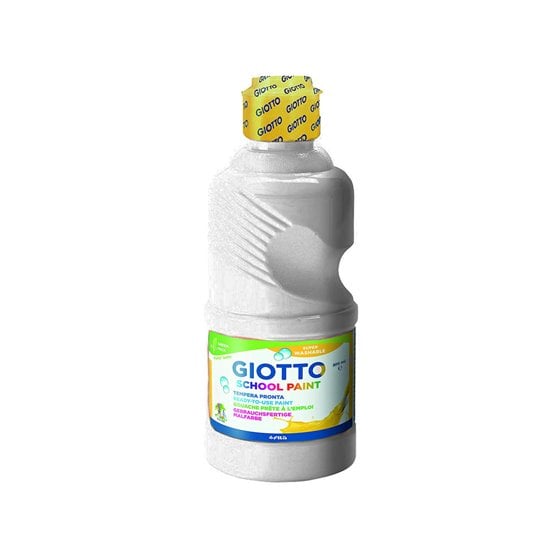 Tempera Liquida Giotto Escolar Lavable 1000 Ml Blanco