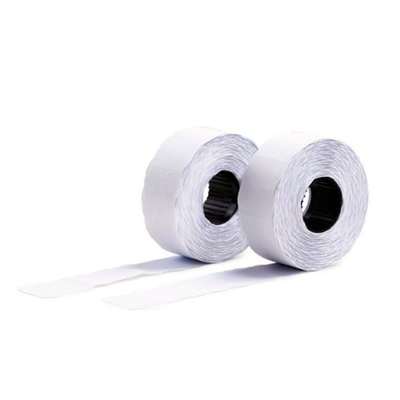 Etiqueta Avery Ondulada Blanca Permanente 26X16 Mm Para Etiquetadora Pl21/18 Caja De 10 Rollos De 1200 Etiqietas