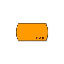 Etiquetas Meto Onduladas 32X19 Mm Pvp Adh.2 Fluor Naranja Rollo 1000 Etiquetas