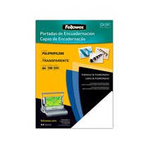 Tapa De Encuadernacion Fellowes Din A4 Polipropileno Transparente 450 Micras Pack De 100 Unidades