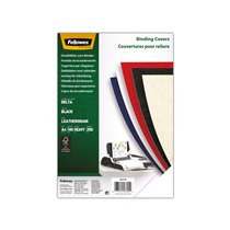 Tapa De Encuadernacion Fellowes Din A4 Carton Brillo Negro Chromolux 250 Gr Pack De 100 Unidades
