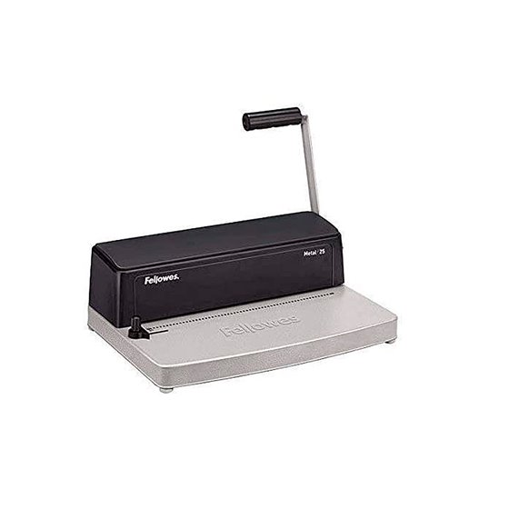 Encuadernadora Para Espiral Fellowes Metal 25 Perfora 10 Hojas Tamaño A4 Encuaderna Hasta 450 Hojas Paso 5:1