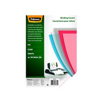 Tapa De Encuadernacion Fellowes Din A3 Pvc Transparente Cristal 200 Micras Pack De 100 Unidades