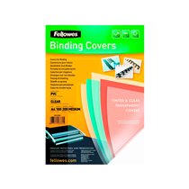 Tapa De Encuadernacion Fellowes Din A4 Pvc Transparente Cristal 180 Micras Pack De 100 Unidades