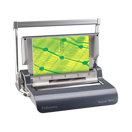 Encuadernadora Para Espiral Wire Fellowes Quasar Doble Espiral Perfora 15 Hojas A4 Encuaderna Hasta 130 Hojas