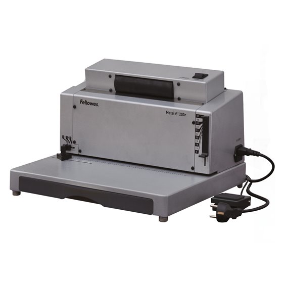 Encuadernadora Electrica Para Espiral Fellowes E-200R Perfora 20 H Encuaderna Hasta 450 H Paso 5:1