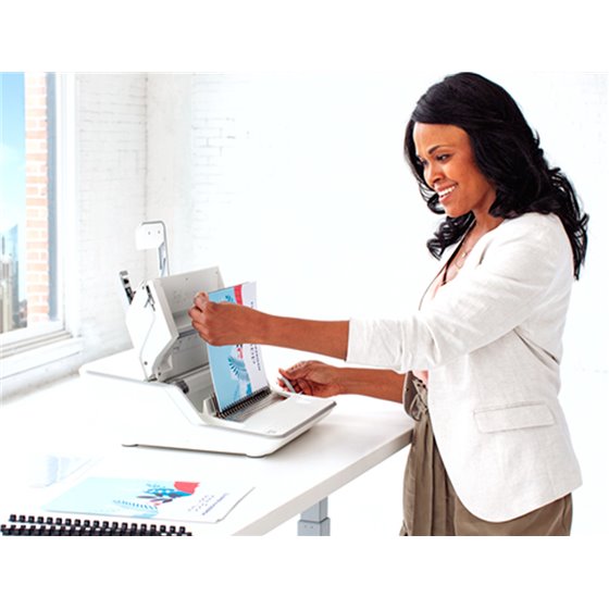 Encuadernadora Para Canutillo Fellowes Lyra 3 En 1 Perfora Hasta 20H A4 Encuaderna 300H Grapa 30H Taladra 2 Y 4