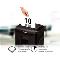 Destructora De Documentos Fellowes 10M Capacidad De Corte 10 H Seguridad P5 Destruye Grapas Y Tarjetas De