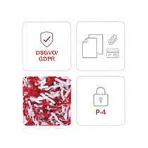Destructora De Documentos Hsm Securio C18 Nivel De Seguridad 4 Capacidad De Corte 9 Hojas En Particulas