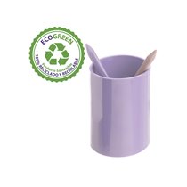 Cubilete Portalapices Archivo 2000 Malva Pastel Opaco Plastico 100% Reciclado Diametro 75 Mm Alto 105 Mm