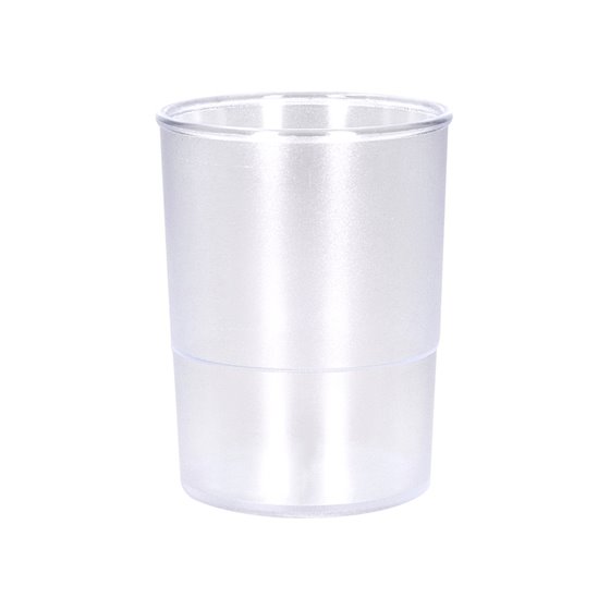 Cubilete Portalapices Q-Connect Transparente Plastico Diametro 75 Mm Alto 100 Mm