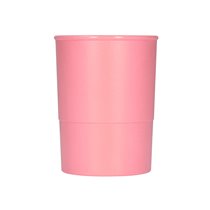 Cubilete Portalapices Q-Connect Rosa Pastel Opaco Plastico Diametro 75 Mm Alto 100 Mm