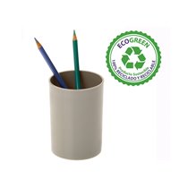 Cubilete Portalapices Archivo 2000 Gris Opaco Plastico 100% Reciclado Diametro 75 Mm Alto 105 Mm