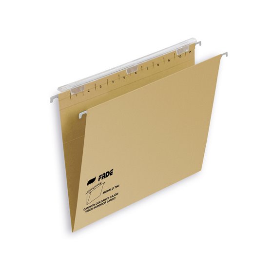 Carpeta Colgante Fade Tiki Din A4 Visor Superior 290 Mm Efecto Lupa Kraft Eco 230 G/M Lomo V