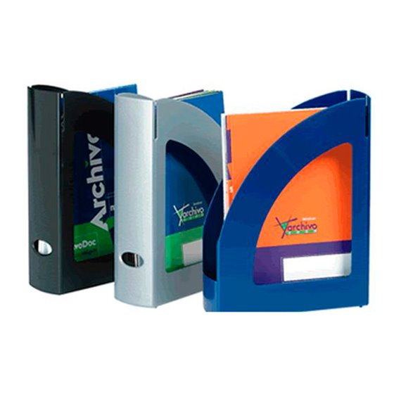 Revistero Archivo 2000 Antimicrobiano Sanitized Poliestireno Lomo 80 Mm Negro 250X80X320 Mm