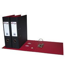 Archivador De Palanca Pardo Folio Plastico 2 Anillas De 70 Mm Color Negro