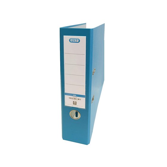 Archivador De Palanca Elba Carton Forrado Pvc Con Rado Top Folio Lomo 80 Mm Turquesa