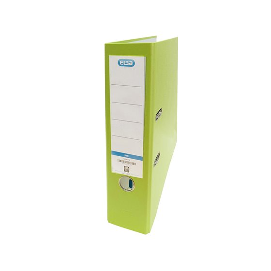 Archivador De Palanca Elba Carton Forrado Pvc Con Rado Top Folio Lomo 80 Mm Verde Lima