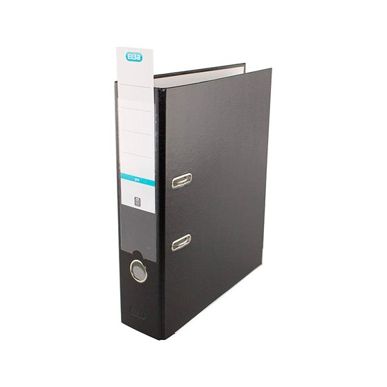 Archivador De Palanca Elba Top Carton Compacto Polipropileno Con Rado Din A4 Lomo De 80 Mm Negro