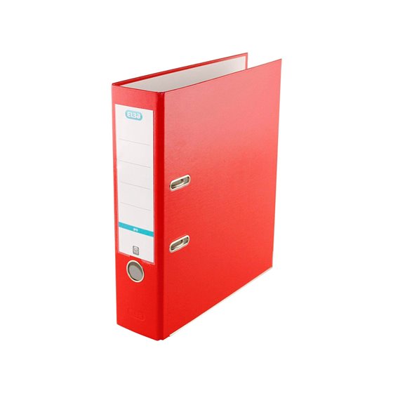 Archivador De Palanca Elba Top Carton Compacto Polipropileno Con Rado Din A4 Lomo De 80 Mm Rojo