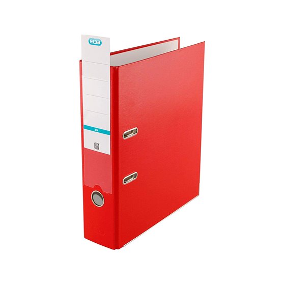 Archivador De Palanca Elba Top Carton Compacto Polipropileno Con Rado Din A4 Lomo De 80 Mm Rojo