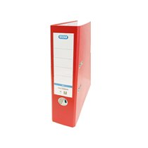 Archivador De Palanca Elba Carton Forrado Pvc Con Rado Top Folio Lomo 80 Mm Rojo