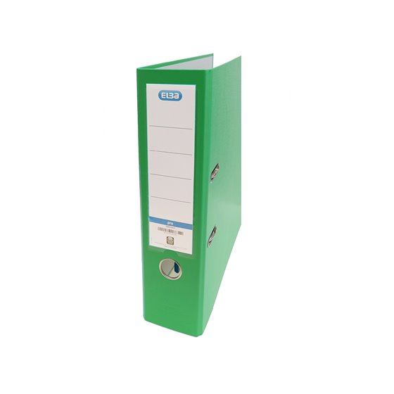 Archivador De Palanca Elba Carton Forrado Pvc Con Rado Top Folio Lomo 80 Mm Verde
