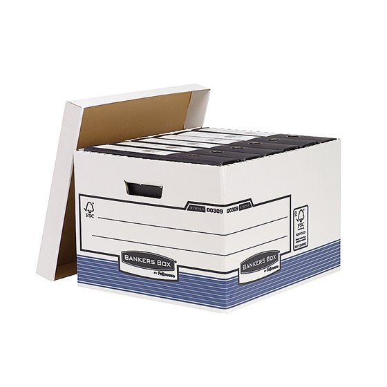 Cajon Fellowes Carton Reciclado Para Almacenamiento De Archivo Capacidad 4 Cajas De Archivo Tamaño Din A4
