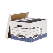 Cajon Fellowes Carton Reciclado Para Almacenamiento De Archivo Capacidad 4 Cajas De Archivo Tamaño Din A4
