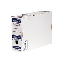 Caja Archivo Definitivo Fellowes Folio Carton Reciclado 100% Lomo 100 Mm Montaje Automatico Color Azul