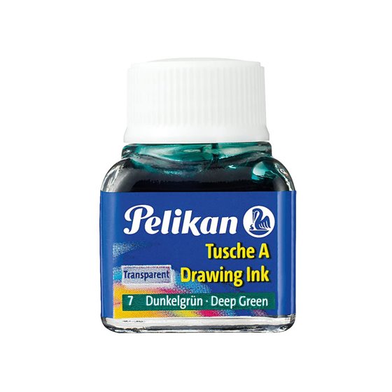 Tinta China Pelikan Verde Oscuro Bote De 10 Ml