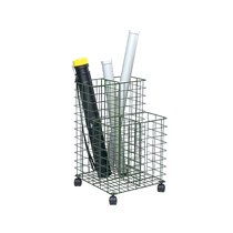 Carrito Portaplanos 209 Metalico Con Ruedas Color Negro 700X400X400 Mm