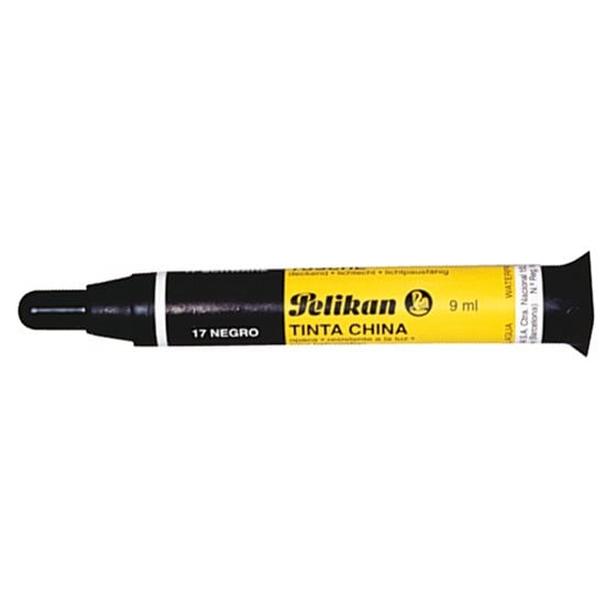Tinta China Pelikan Negra Cargador 9 Ml