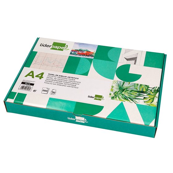 Papel Dibujo Liderpapel 210X297 Mm 130 Gr Sin Recuadro Din A4 Hoja