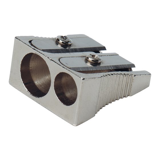 Sacapuntas Q-Connect Metalico 2 Usos Cuña