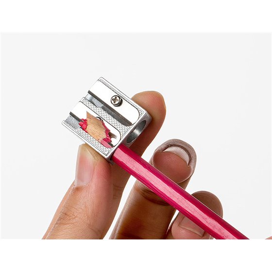 Sacapuntas Q-Connect Metalico 2 Usos Cuña