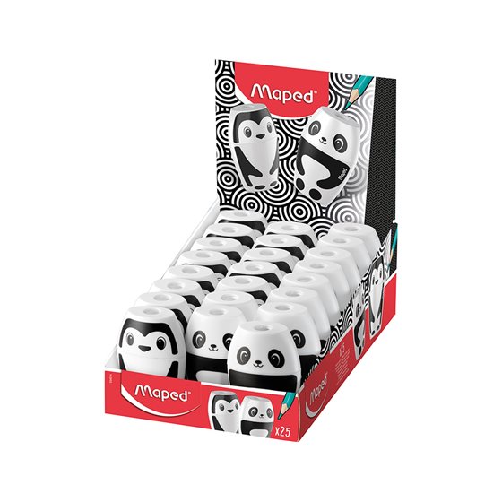 Sacapuntas Maped Plastico Shaker Fancy 1 Uso Con Deposito