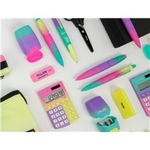 Sacapuntas Milan Compact Sunset Plastico 2 Usos Con Goma De Borrar Colores Surtidos