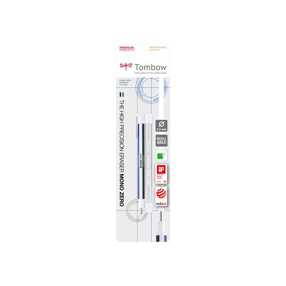 Portagomas Tombow Monocromo Zero Punta Redonda 2,3 Mm Diametro